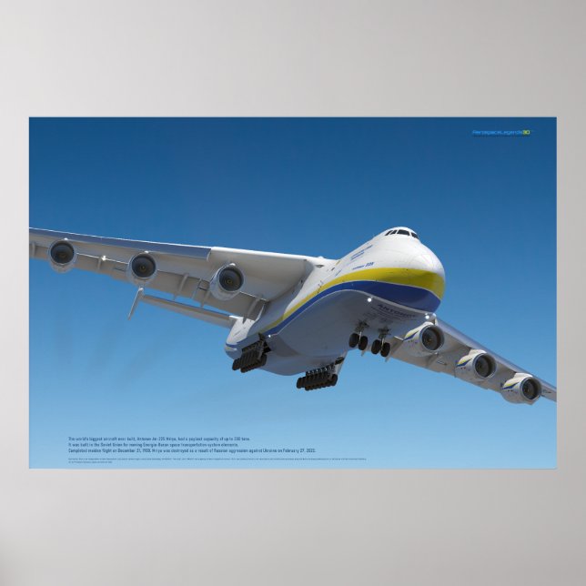 An-225 Mriya: Legend of the Skies 3D-affisch Poster (Framsidan)