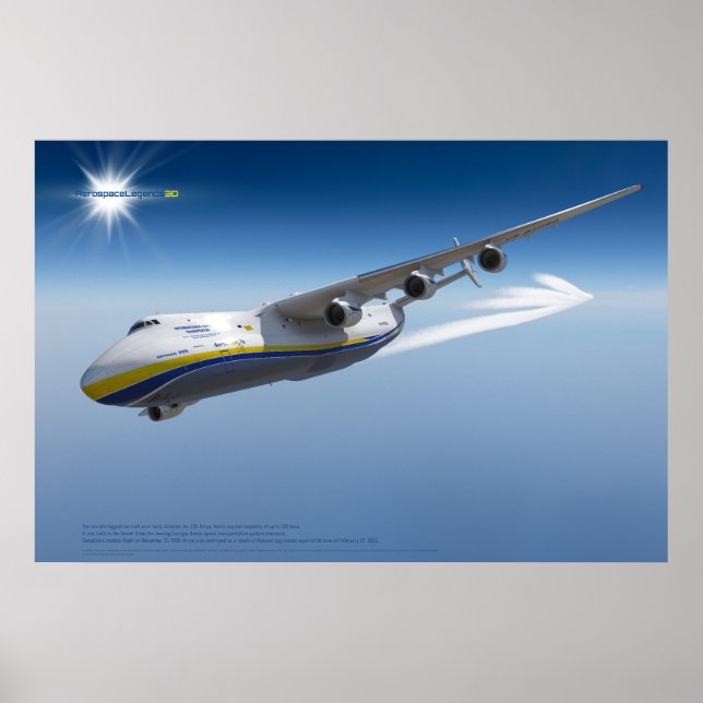 An-225 Mriya: Legend of the Skies 3D-plakat Poster (Framsidan)