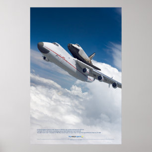 An-225 Mriya och Buran Shuttle-flygning Poster