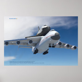 An-225 Mriya-plan med Buran-rymdfärja Poster