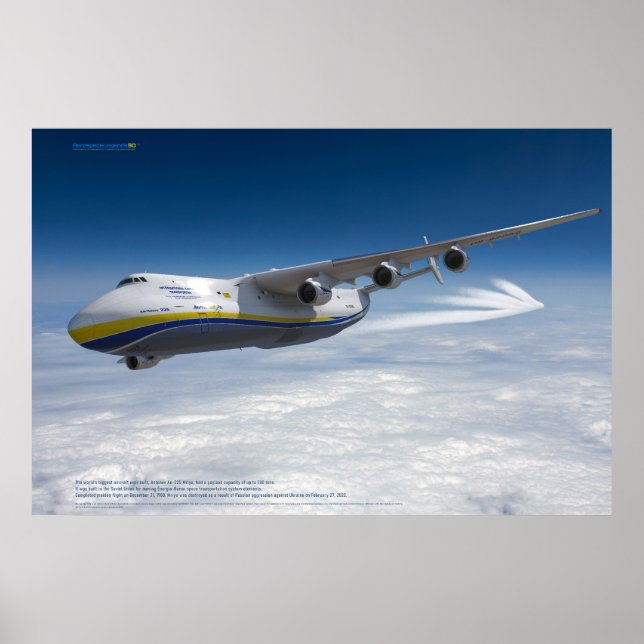 An-225 Mriya: Världens största flygplan 3D Poster (Framsidan)
