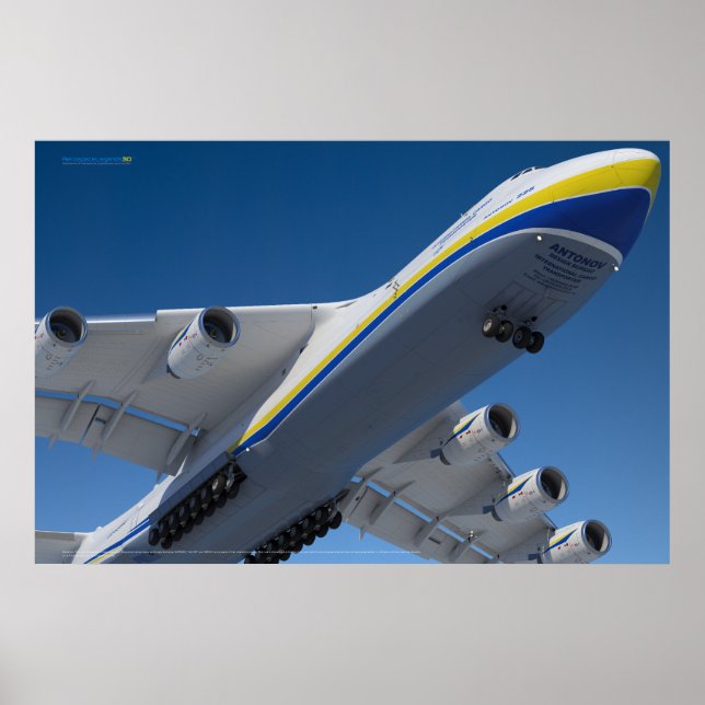 An-225 Mriya: World's Largest Aircraft 3D Poster (Framsidan)