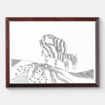An abstract art sketch frame gift for mom