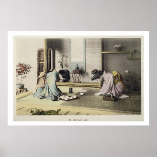 An Aeftermiddag Call, c.1880 (handalbumen av färga Poster