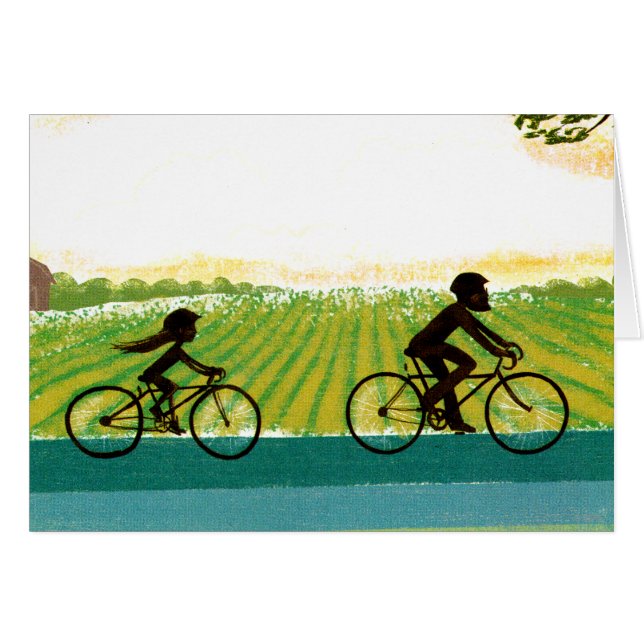 An Aeftermiddag Ride Hälsningskort (Framsidan Horizontal)