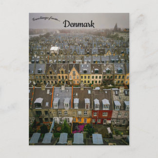 An Aerial View of Copenhagen Denmark Vykort