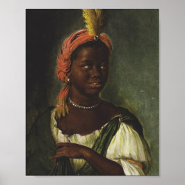 An African Woman - Willem van Mieris Poster