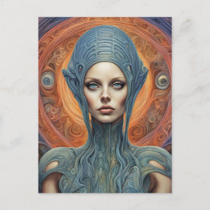 An Alien Woman Vykort