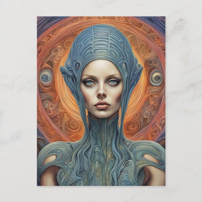 An Alien Woman Vykort (Framsida)