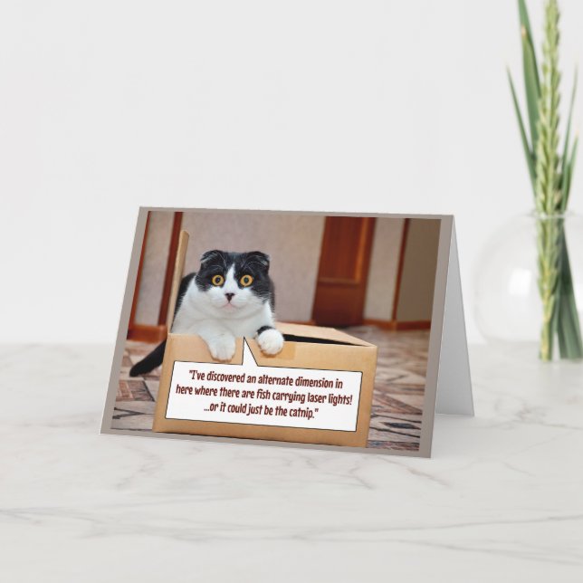 An alternate dimension Folded Thank You Card Tack Kort (Framsida)