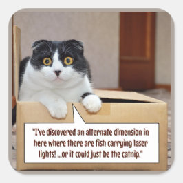 An alternate dimension fyrkantigt klistermärke