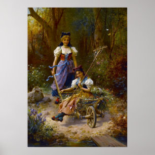 An Amuse Ride av Hans Zatzka - poster