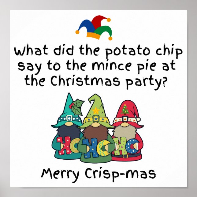 An Amusing jul Mince Paj Joke Poster (Framsidan)