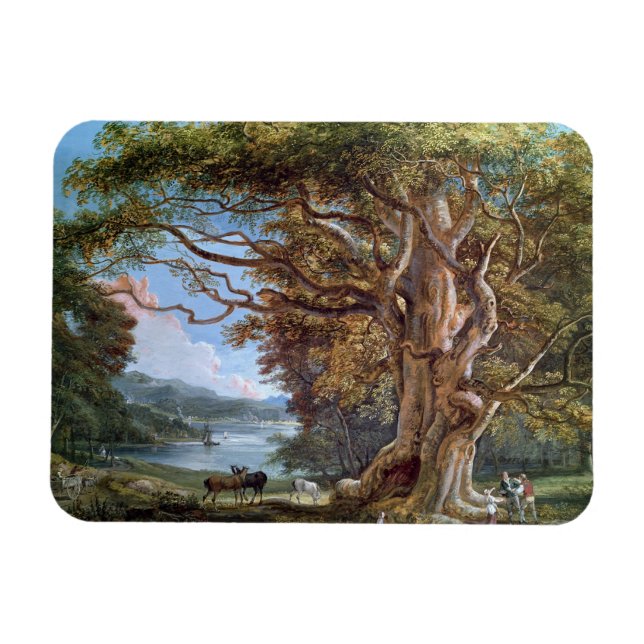 An Ancient Beech Träd, 1794 (olja på canvas) Magnet (Horisontell)