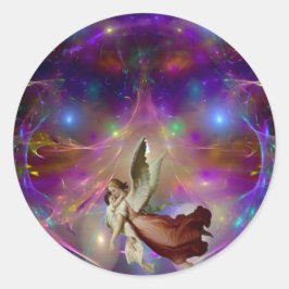 An Angel Awaits Runt Klistermärke