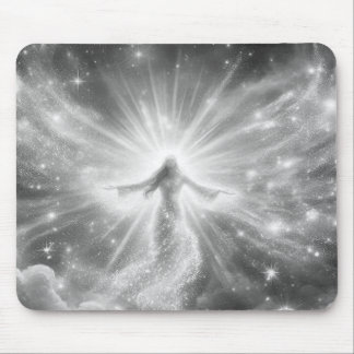 An Angel in the Clouds on a Thick Mousepad Musmatta