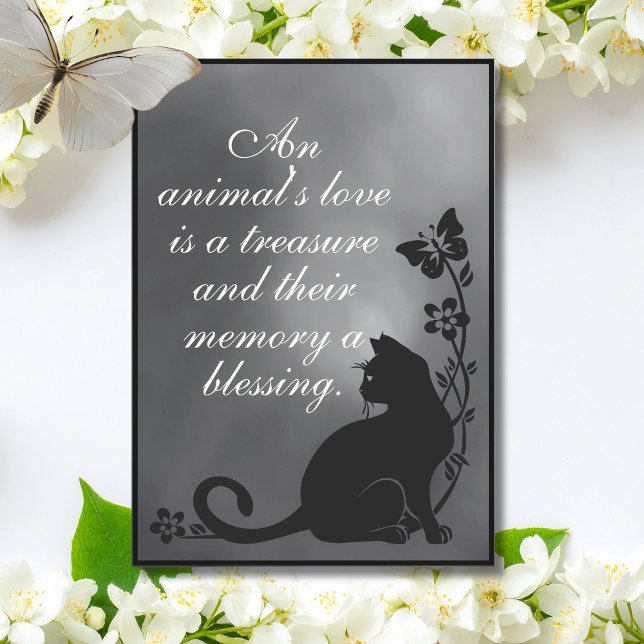 An Animal’s Love Is a Treasure – Cat Sympathy Kort (Skapare uppladdad)