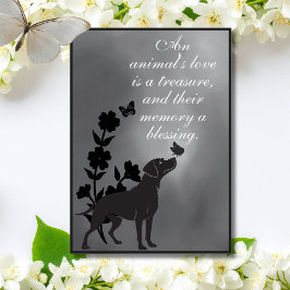 An Animal’s Love Is a Treasure – Dog Sympathy Kort