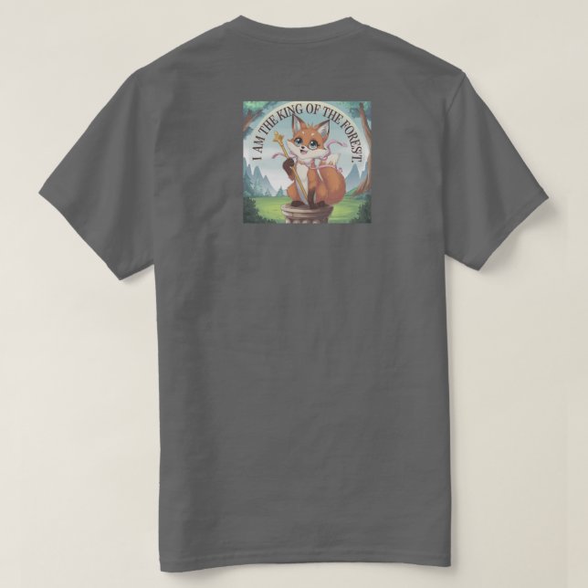 An Anime-Stil Söt fox T-Shirt (Design baksida)