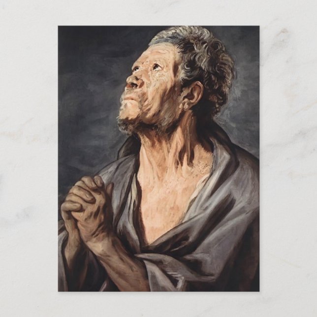 An Apostle av Jacob Jordaens Vykort (Framsida)