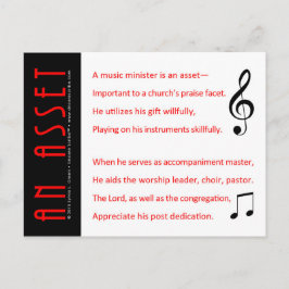 An Asset (musikminister) Vykort