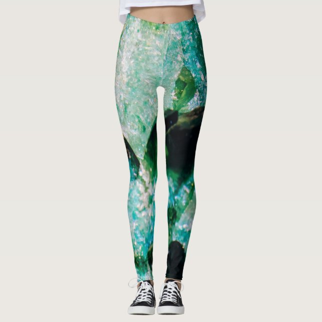 An Aura of Emeralds Leggings (Framsida)