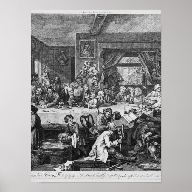 An Election Entertainment, 1755 Poster (Framsidan)