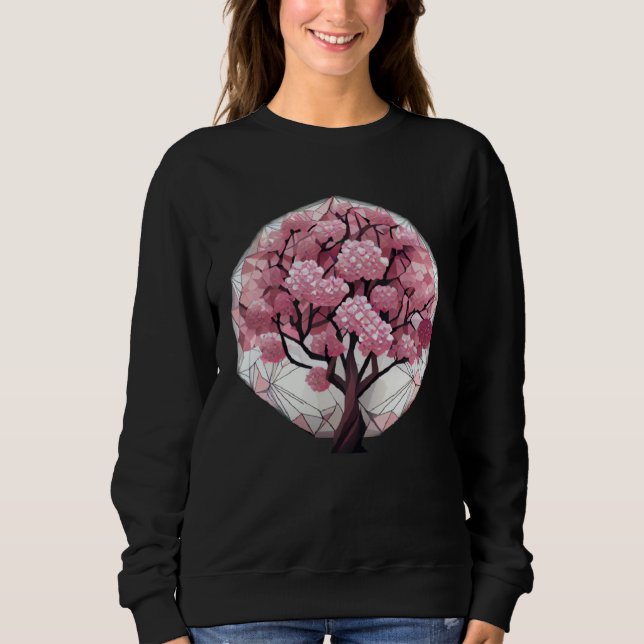 An Elegant and Beautiful Cherry Blossom Sphere Tre T Shirt (Framsida)