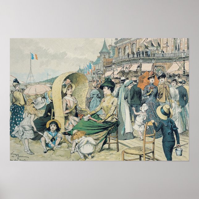 An Elegant Beach, 1887 Poster (Framsidan)