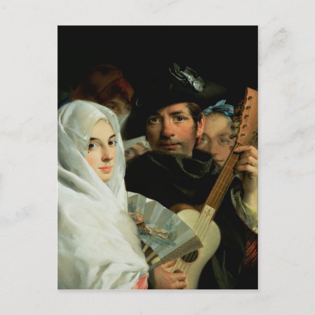 An Elegant Couple från Madrid, 1770 Vykort (Framsida)
