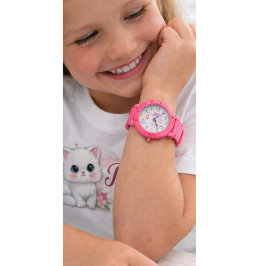 An elegant pink watch armbandsur