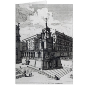 An entrance grind to The Vatican, 1696 Hälsningskort