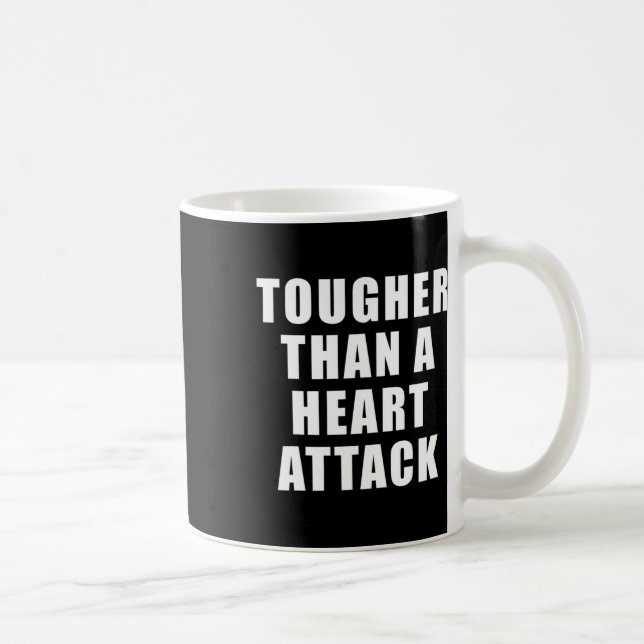 än ett hjärtattack - medvetenhet om hjärtsjukdom kaffemugg (Höger)