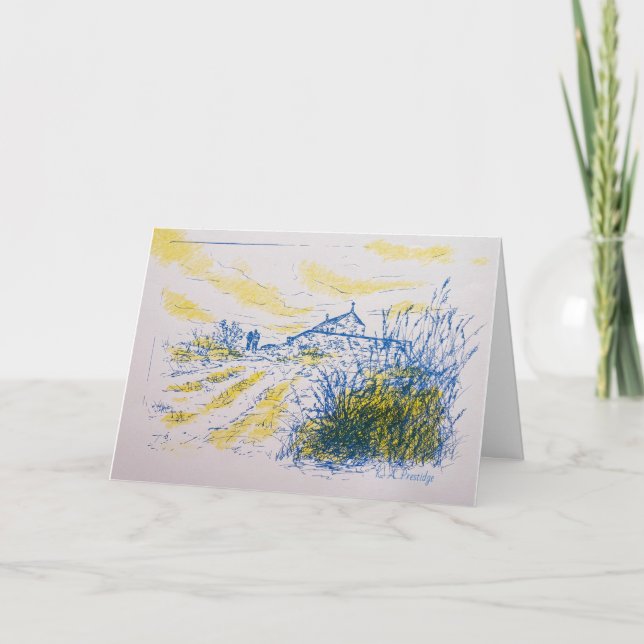 An Evening Walk Helgkort (Framsida)