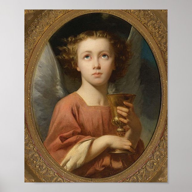 "An gel Holding a Chalice" Art Poster (Framsidan)