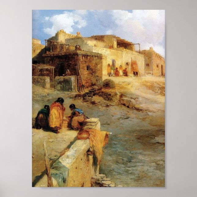 An Indian Pueblo Laguna New mexico - 1906 Poster (Framsidan)