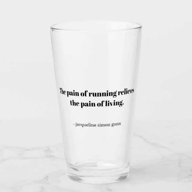 An inspirational quote for runners glaskopp (Framsida)