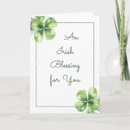 An Irish Blessing – Christian St. Patrick’s Day  Helgkort