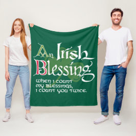 An Irish Blessing Fleecefilt
