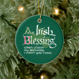 An Irish Blessing Julgransprydnad Keramik