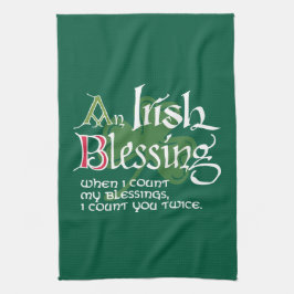 An Irish Blessing Kökshandduk
