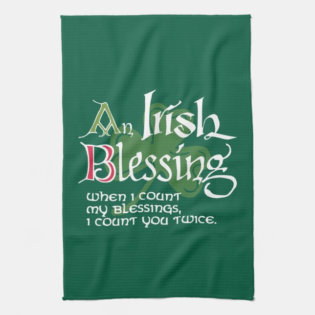 An Irish Blessing Kökshandduk (Vertikal)