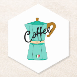 An Italian coffee moka Underlägg Papper