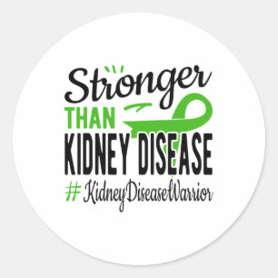än Kidney Disease Kidney Disease Awareness Runt Klistermärke