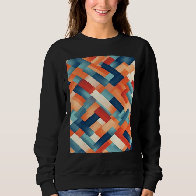 An minimalistic optical abstract oil painting t shirt (Framsida)