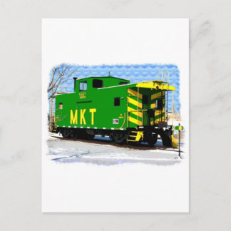An MKT Caboose Vykort