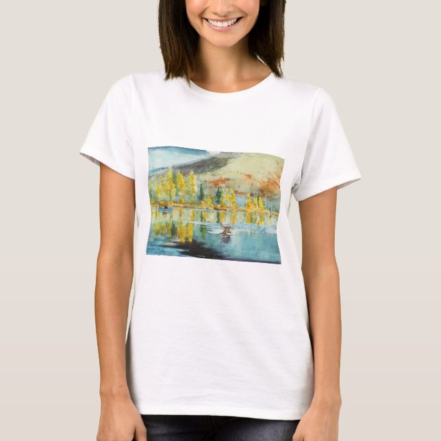 An October Day by Winslow Homer T Shirt (Framsida)
