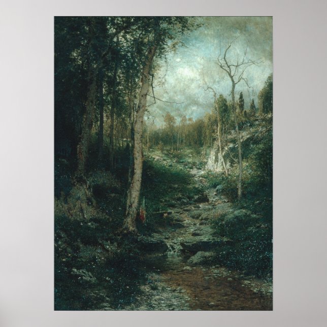 An Old Clearing (1881) - Alexander H. Wyant Poster (Framsidan)