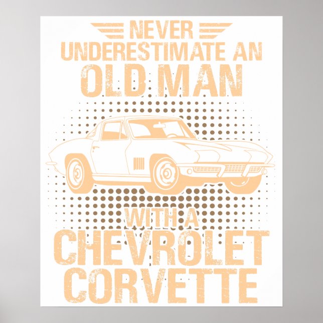 An Old Man CHEVROLET CORVETTE 1979 C2 Poster (Framsidan)