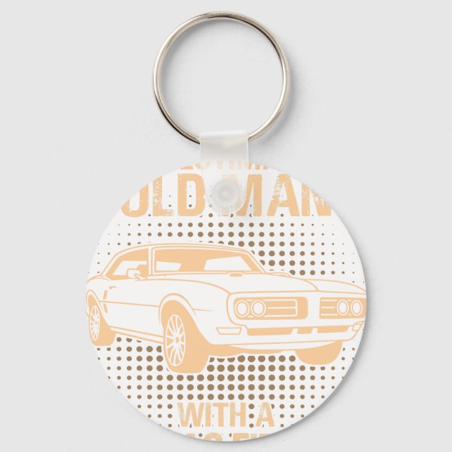 An Old Man Pontiac Firebird 1968 Nyckelring (Framsida)